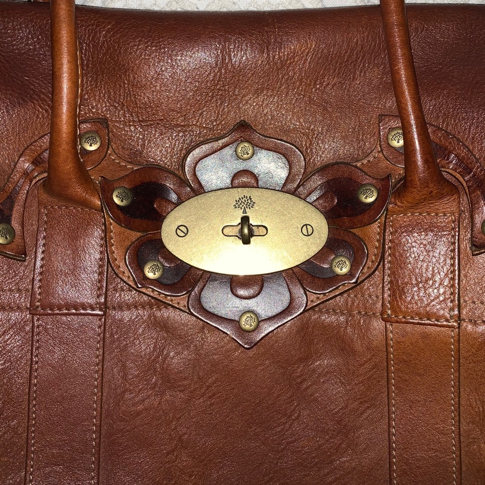 MULBERRY Bayswater Darwin brown calfskin bag